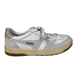 Gola Hawk White Grey Suede Leather Sneakers Shoes US‎ 9.5